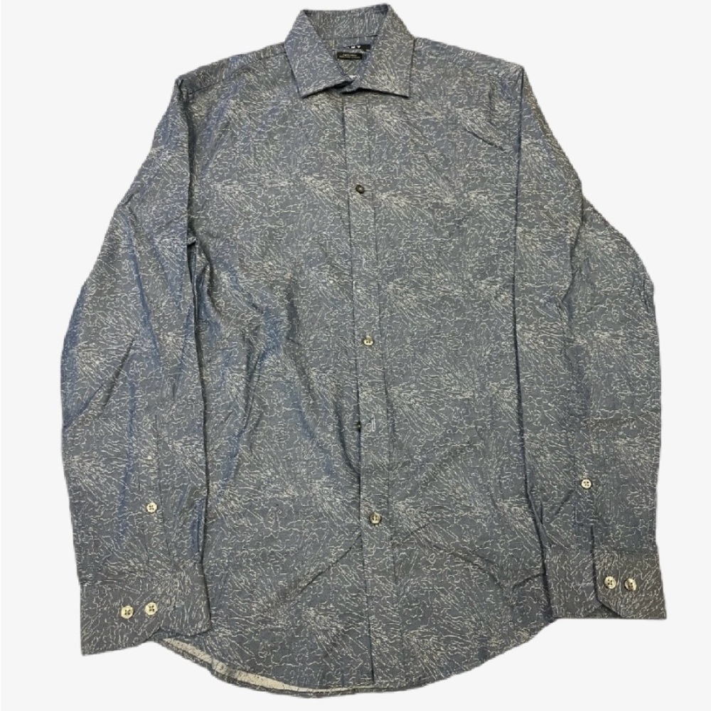 DKNY Blue Dress Shirt with Elegant Design